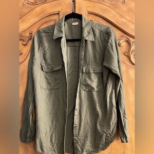 Olive Green Men's Shirt